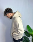 Felpa Boxy Fit Beige