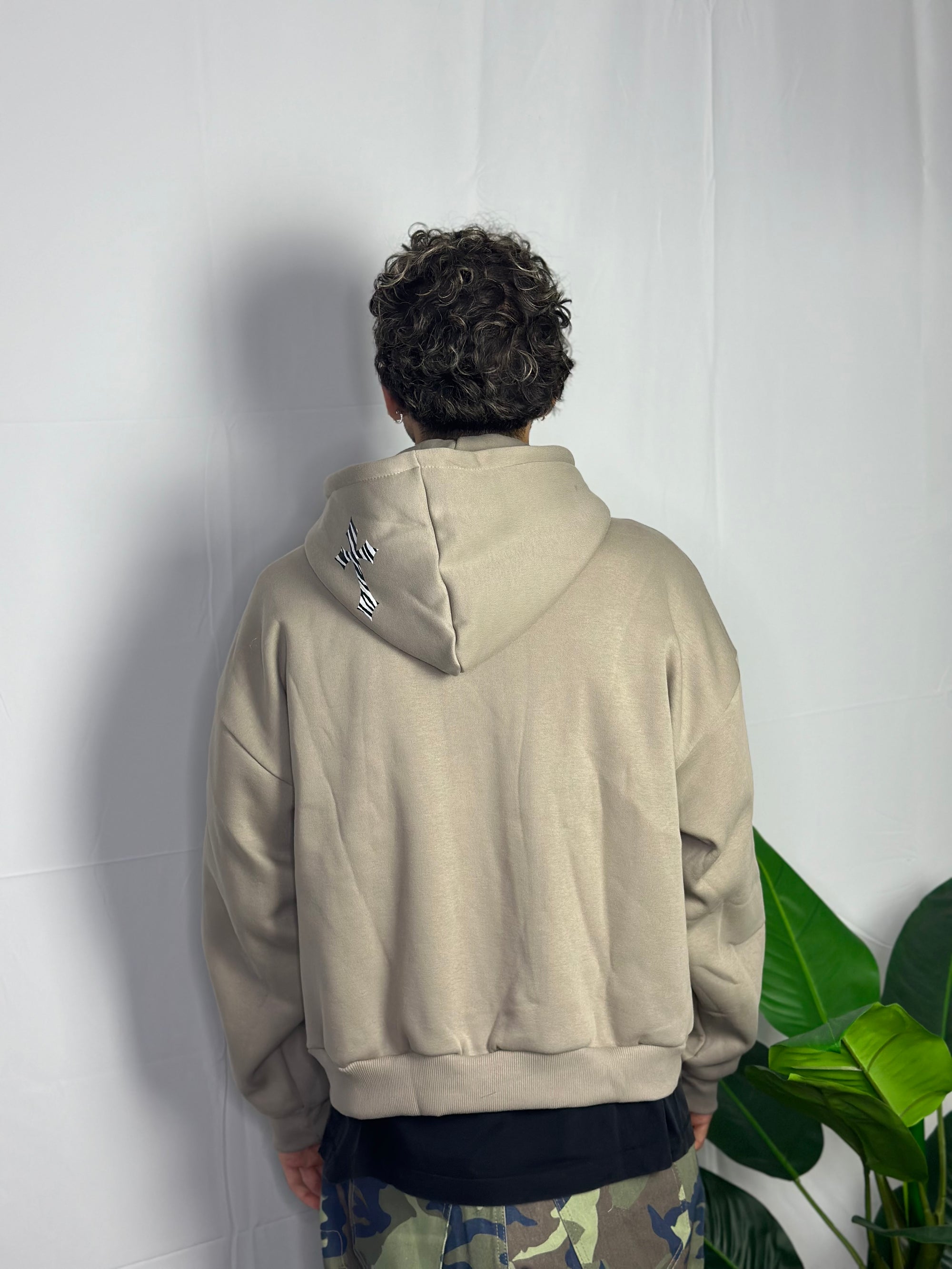 Hoodie Zip Crosses Fango