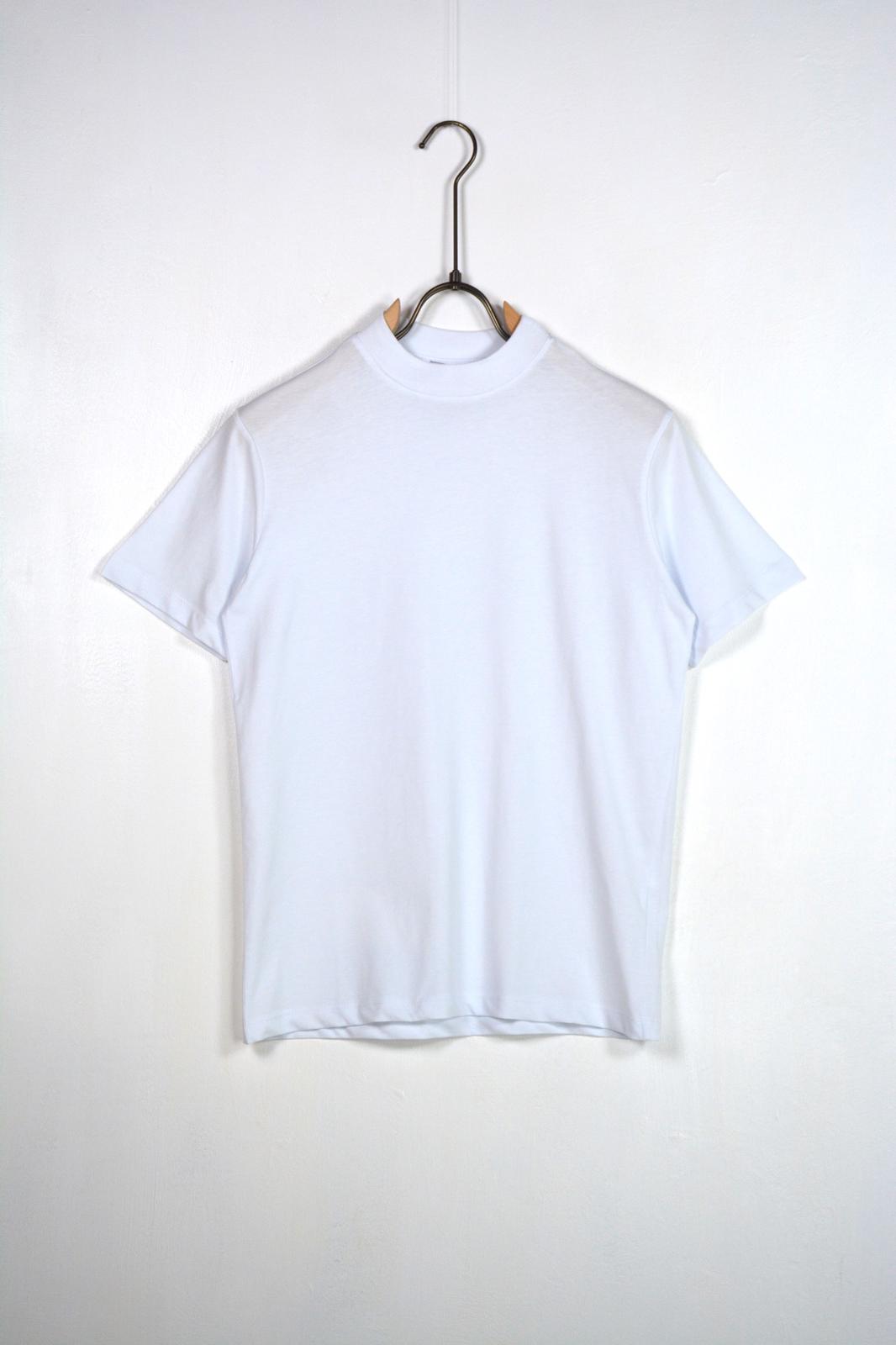 T-shirt colletto basic bianca bambino