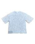 T-shirt slavata celeste