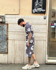 Coordinato Fiorato Piombo
