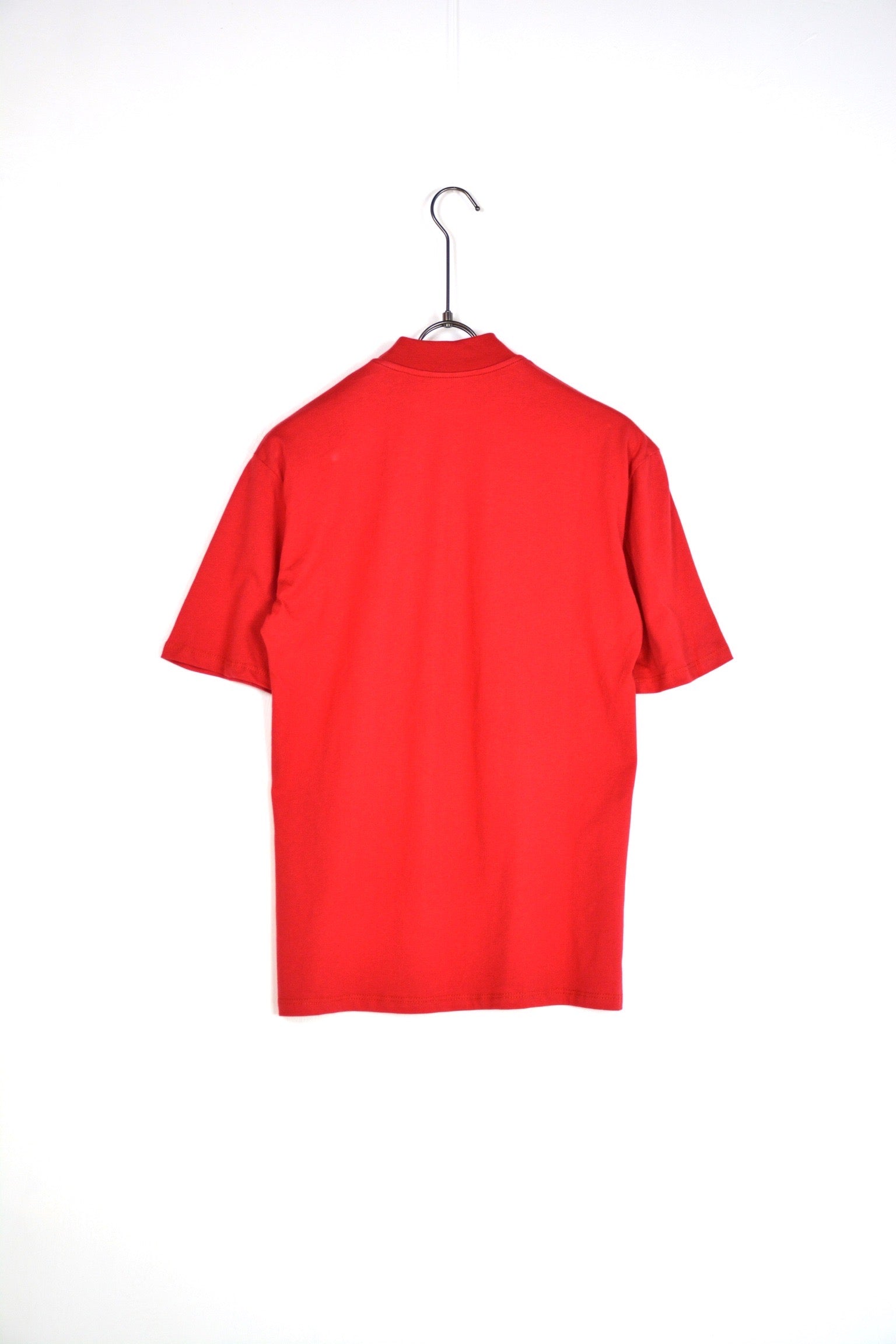 T-shirt colletto basic rossa