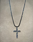 Collana Tennis Croce Argento