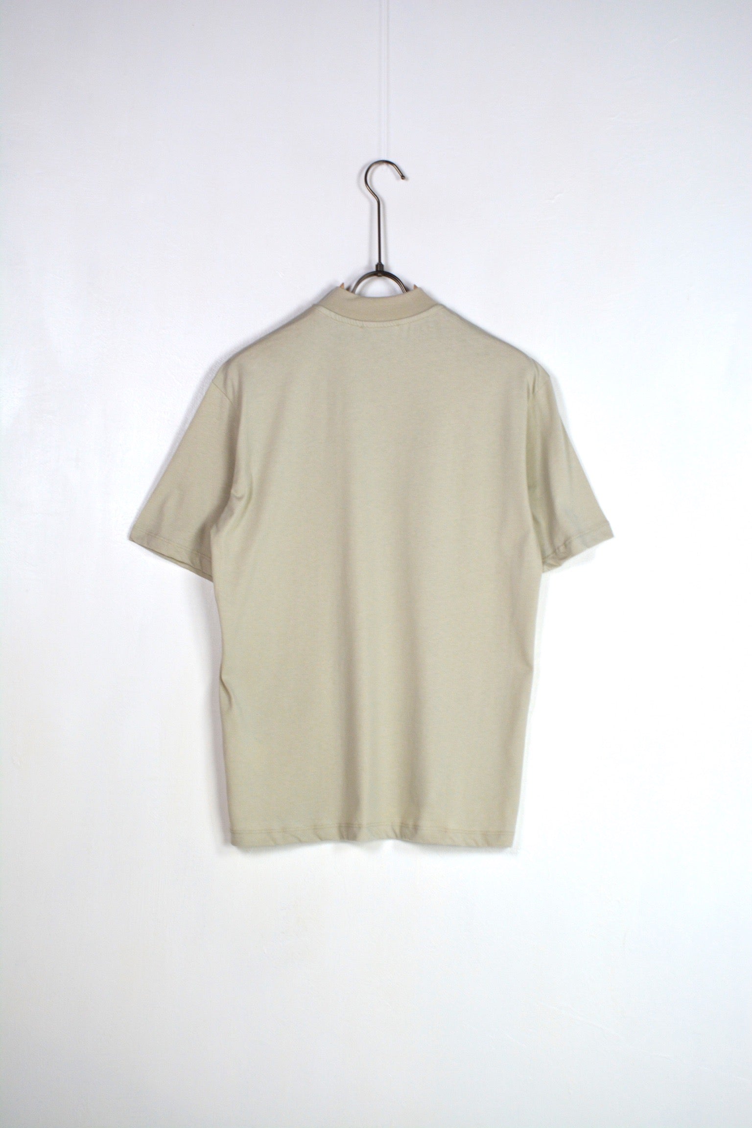 T-shirt colletto basic beige