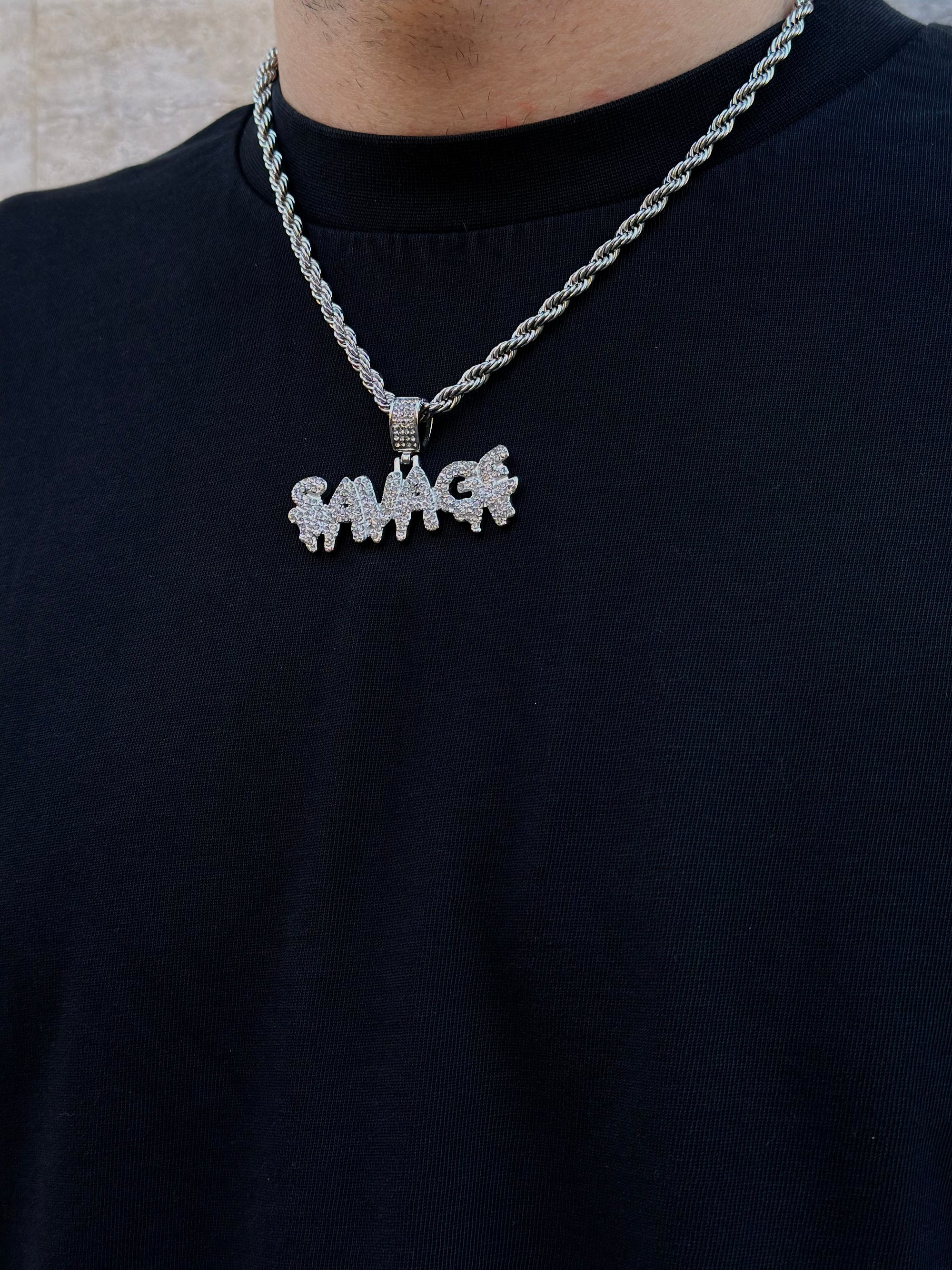 Collana Savage Argento