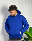 Felpa Boxy Fit Royal