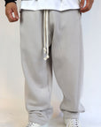 Pantalone Tuta Baggy Felpato Ghiaccio