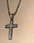Collana Treccia Croce Argento