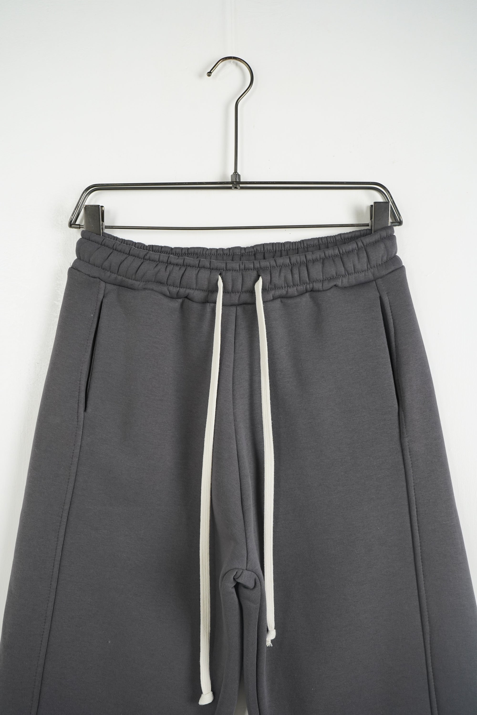 Pantalone Tuta Baggy Felpato Piombo