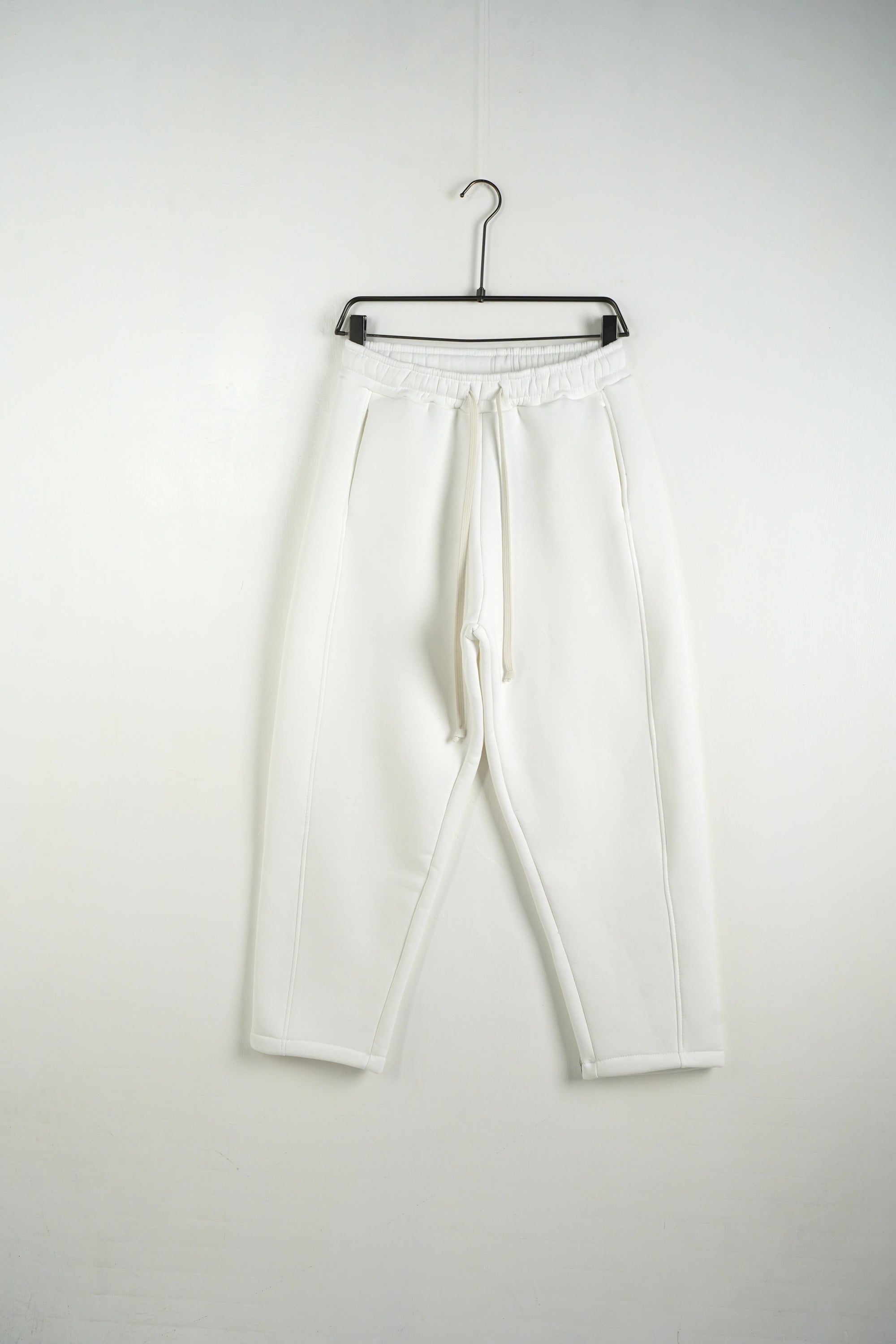 Pantalone Tuta Baggy Felpato Bianco