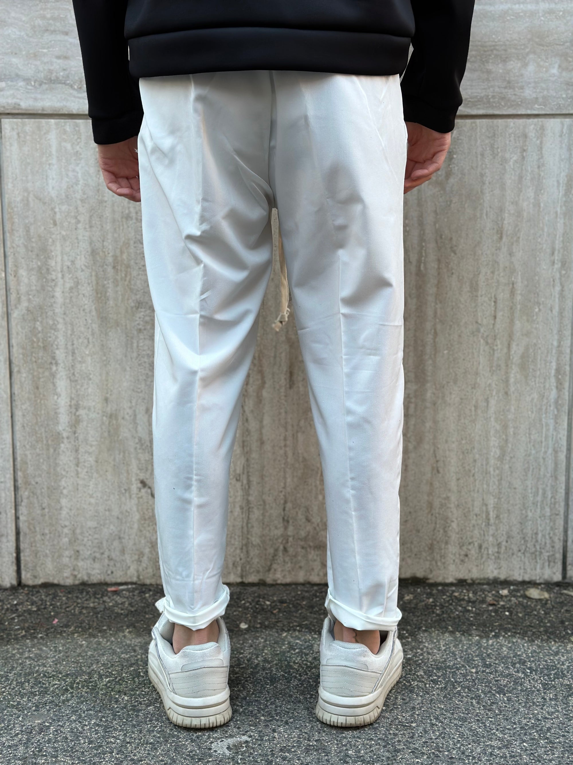 Pantalaccio Liscio Estivo Bianco