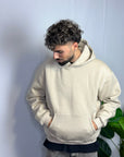 Felpa Boxy Fit Beige