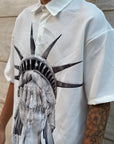 Camicia Statua Della Libertà Bianca