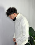 Maglione Collo Alto Mezza Zip