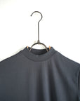 T-shirt colletto basic piombo