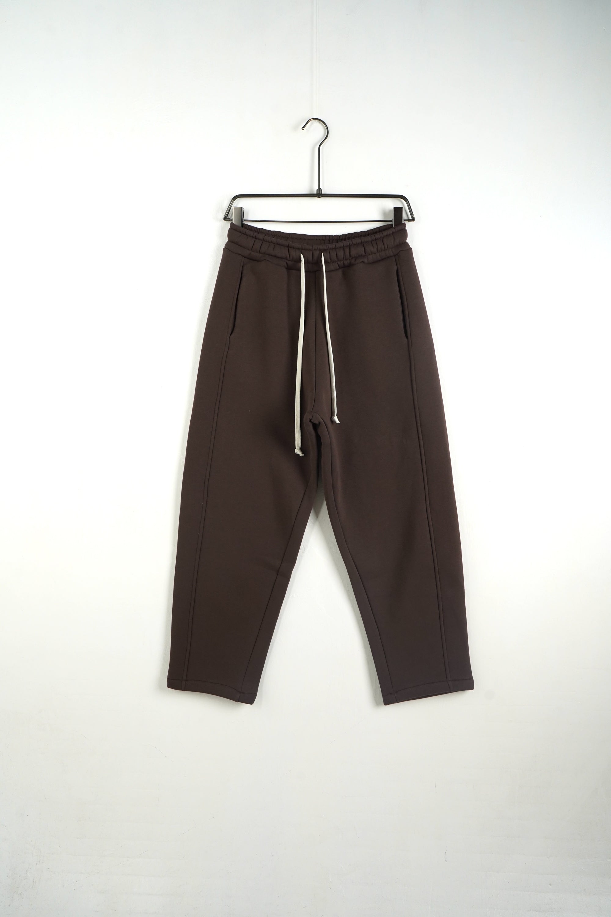 Pantalone Tuta Baggy Felpato Marrone