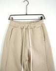Pantalone Tuta Baggy Felpato Beige