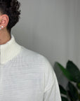 Maglione Collo Alto Mezza Zip