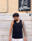 Canotta Basic Costine Nera