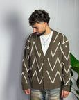 Cardigan Mix Marrone