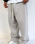 Pantalone Tuta Baggy Felpato Ghiaccio