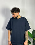 T-shirt Premium Semi Over Blu Notte