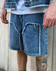 Coordinato Denim Sfrangiato