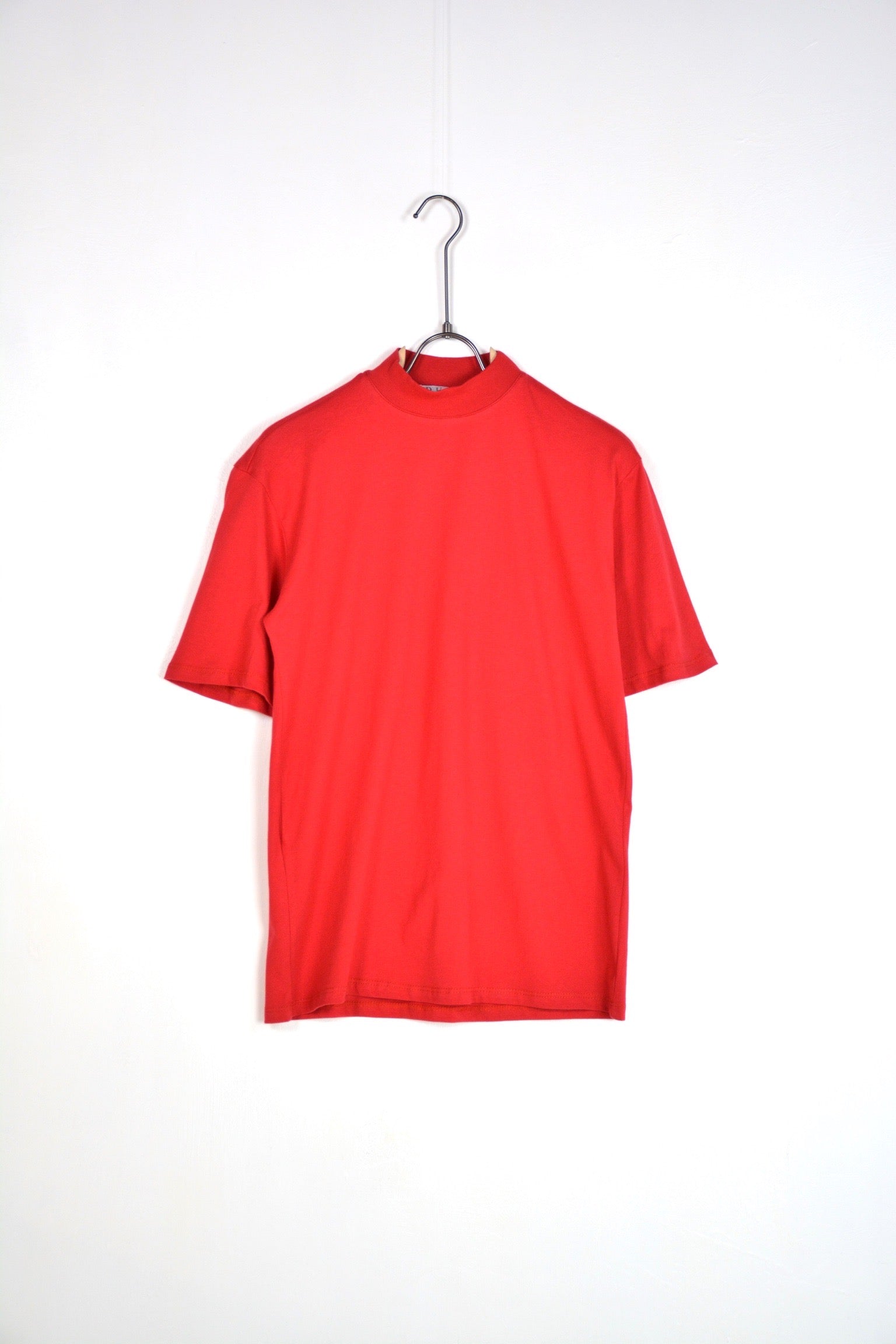 T-shirt colletto basic rossa