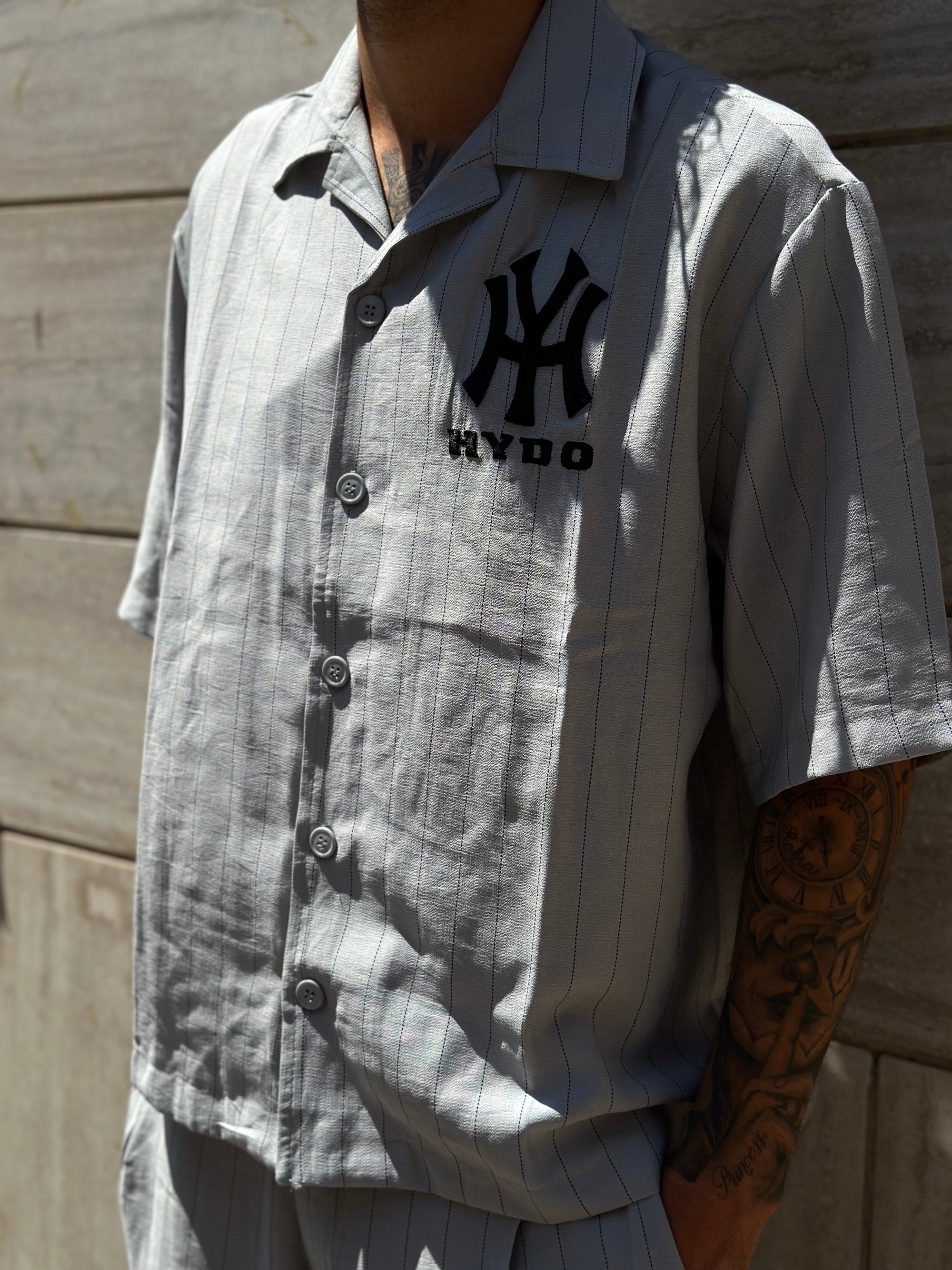 NY YANKEES CORDSET RIGHE GRIGIO