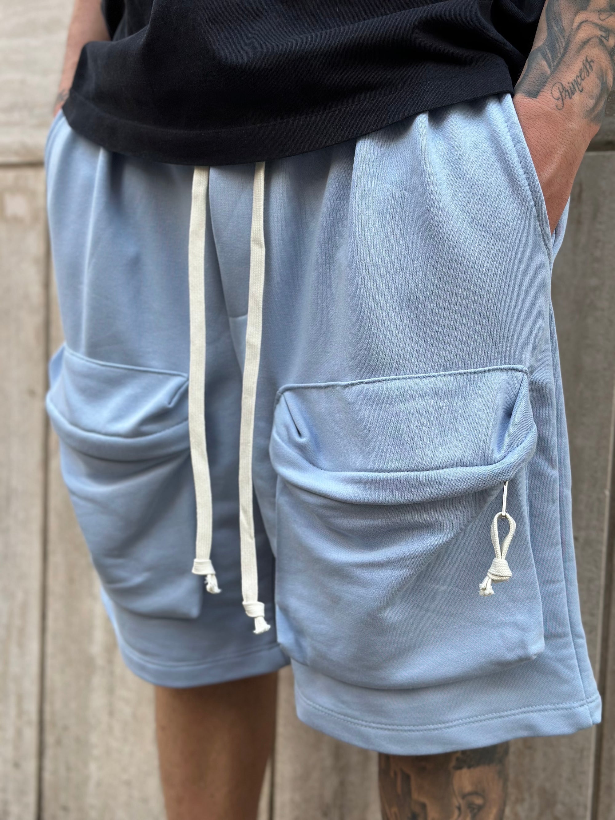 Pantaloncino Tasconi Frontali Celeste