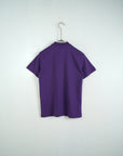 T-shirt colletto basic viola bambino