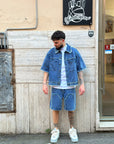 Coordinato Denim Sfrangiato