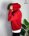 Felpa Boxy Fit Rossa