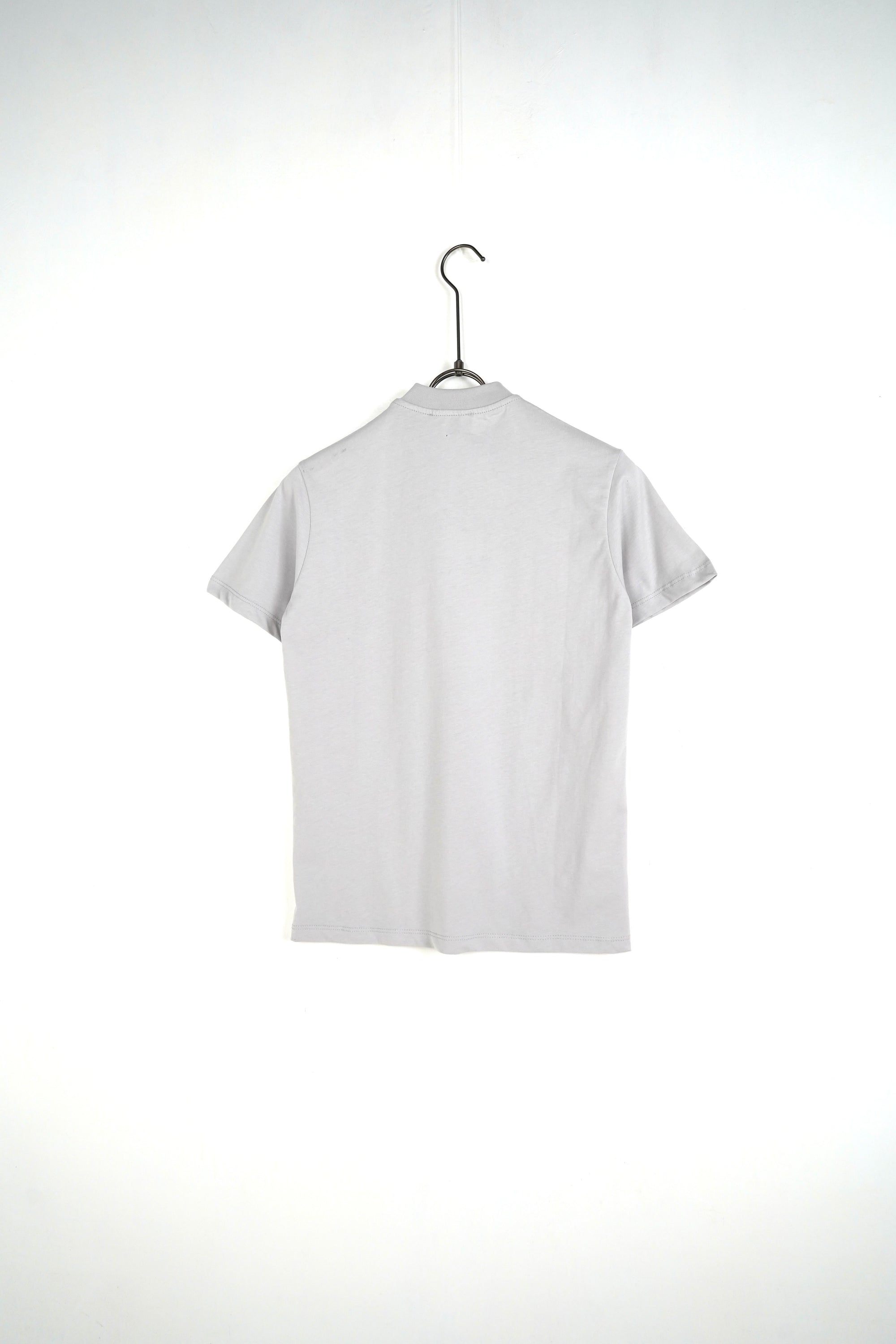 T-shirt colletto basic ghiaccio bambino