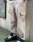 Tuta Primaverile Mezza Zip Costine Beige