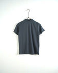 T-shirt colletto basic piombo