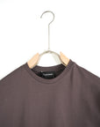 T-shirt basic girocollo Marrone