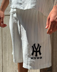 NY YANKEES CORDSET RIGHE BIANCO