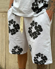 Coordinato Fiorato Bianco