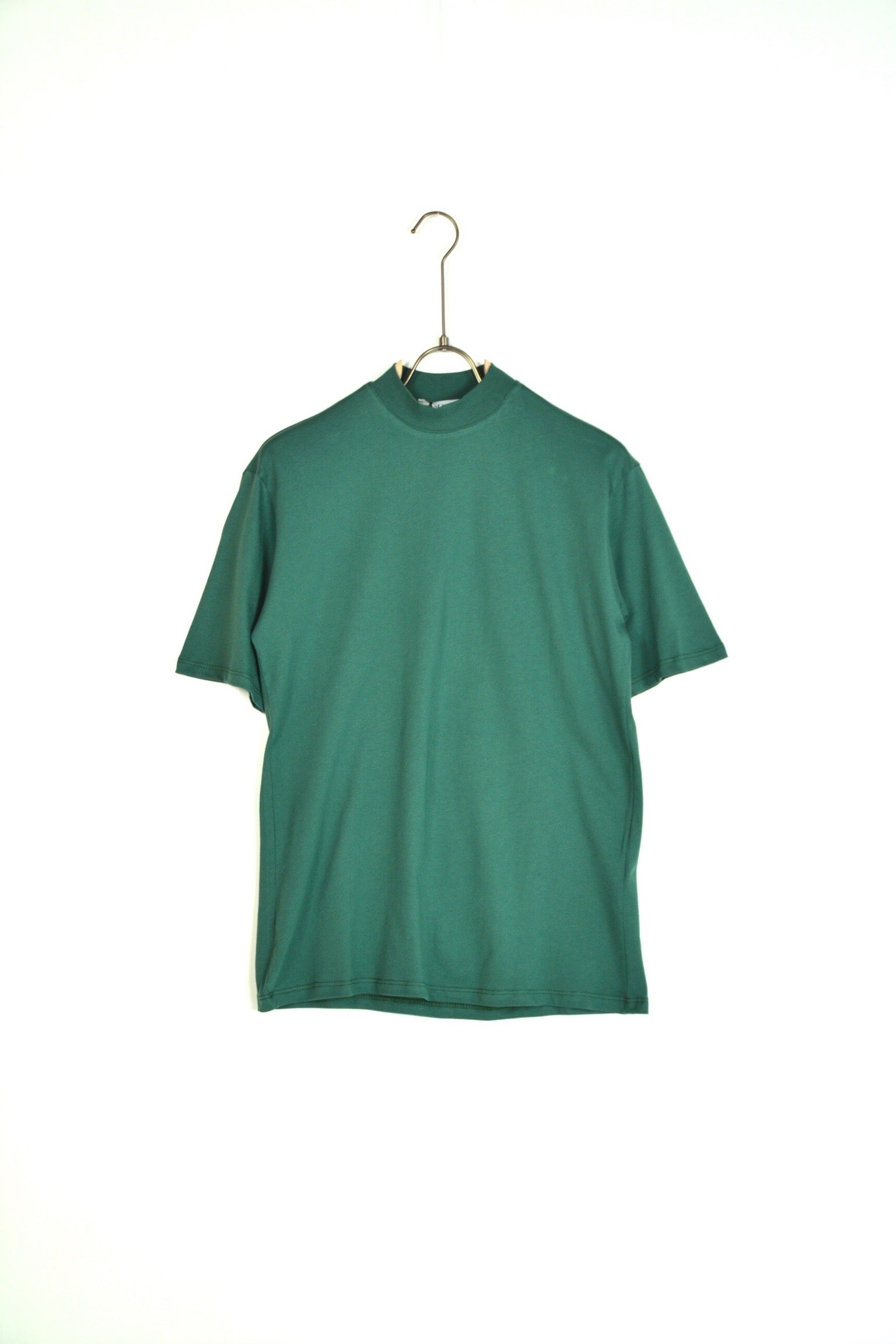 T-shirt colletto basic Verde
