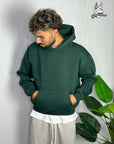 Felpa Boxy Fit Verde