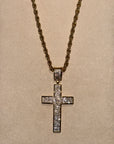 Collana Treccia Croce Oro