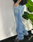Jeans Flared America Blu