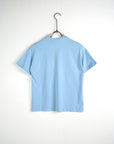 T-shirt basic girocollo Celeste