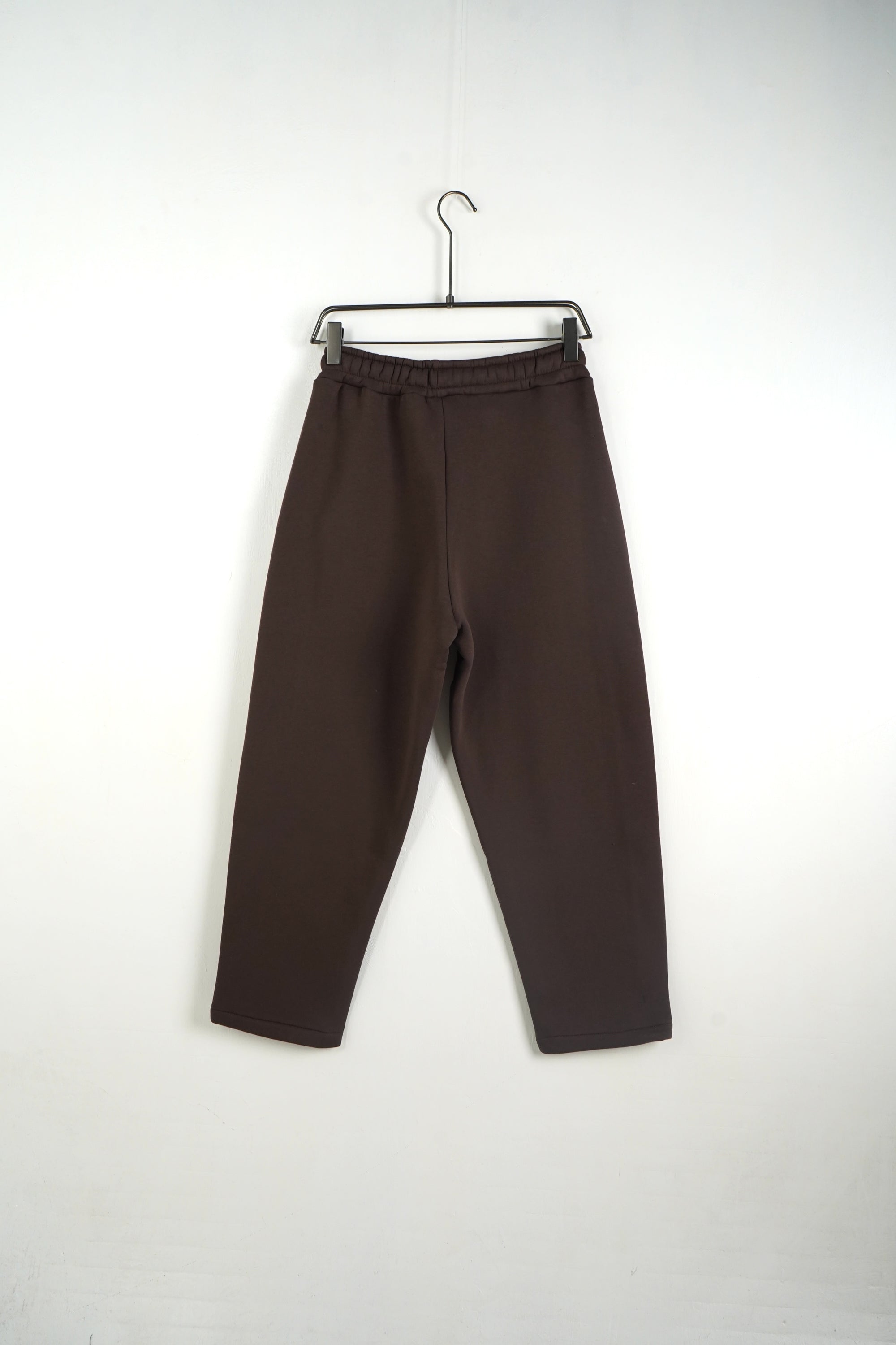 Pantalone Tuta Baggy Felpato Marrone