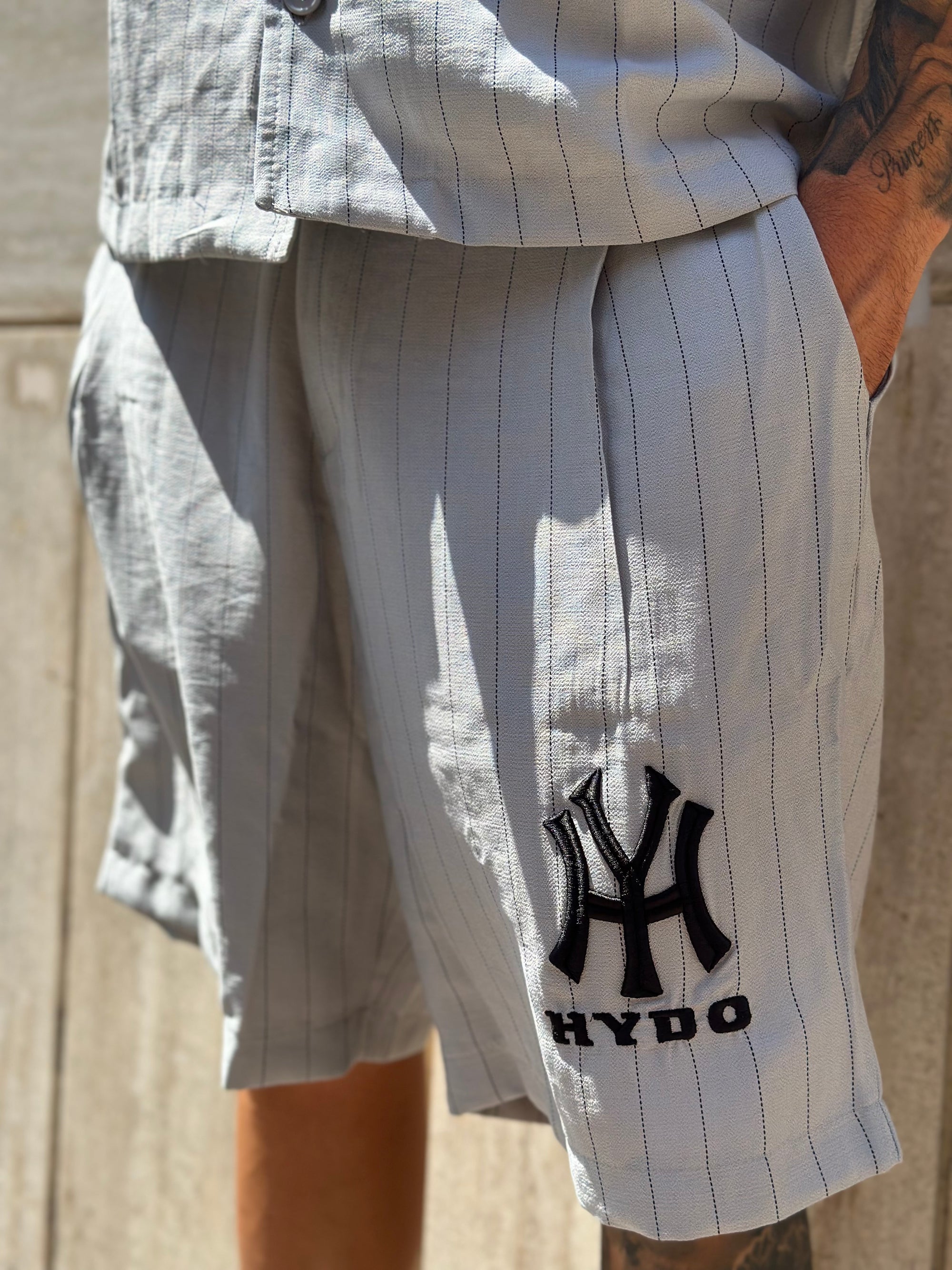 NY YANKEES CORDSET RIGHE GRIGIO