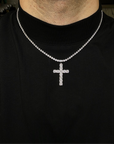 Collana Tennis Croce Argento