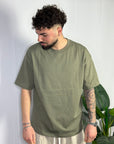 T-shirt Premium Semi Over Army Green