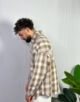 Camicia Quadri Beige