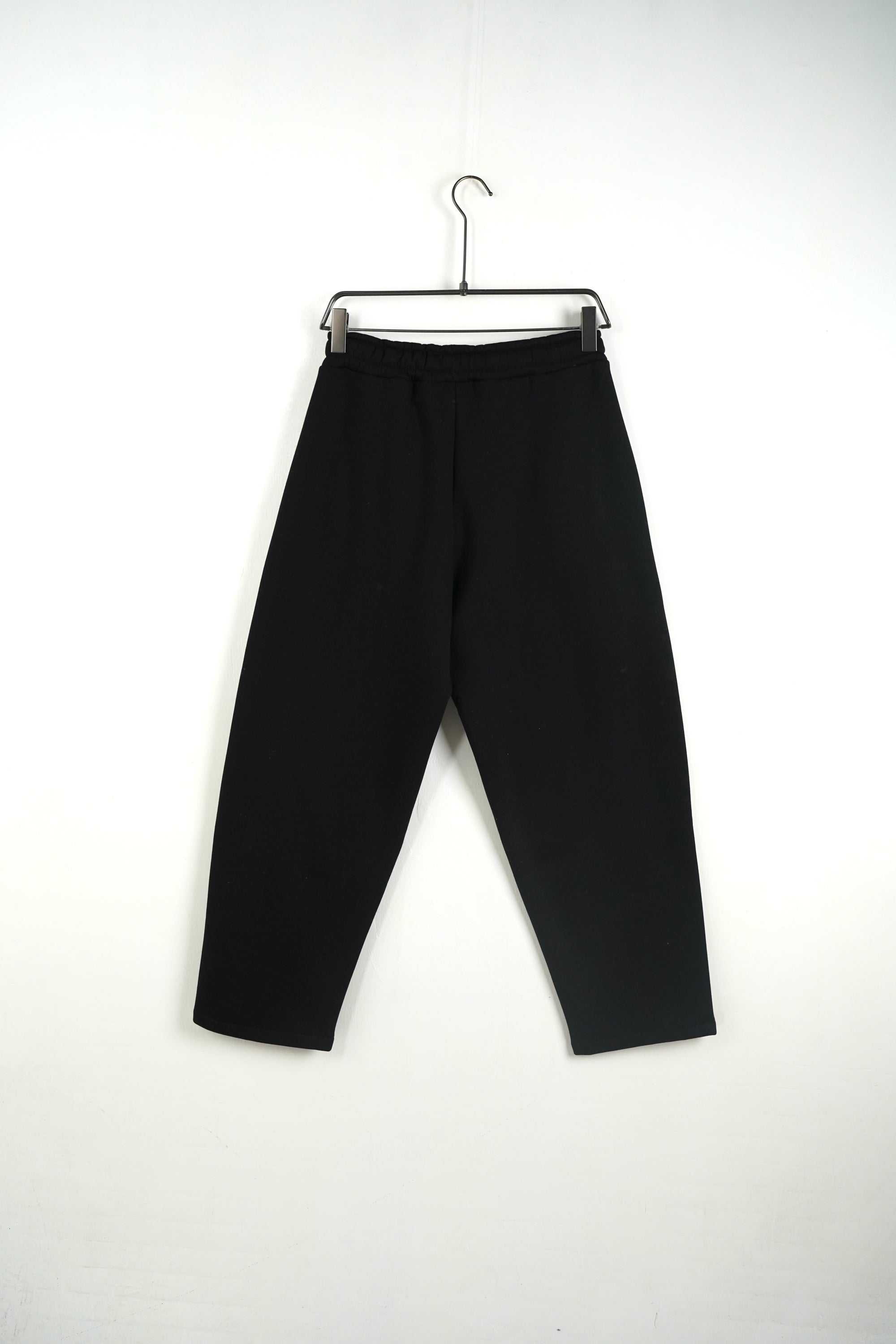 Pantalone Tuta Baggy Felpato Nero
